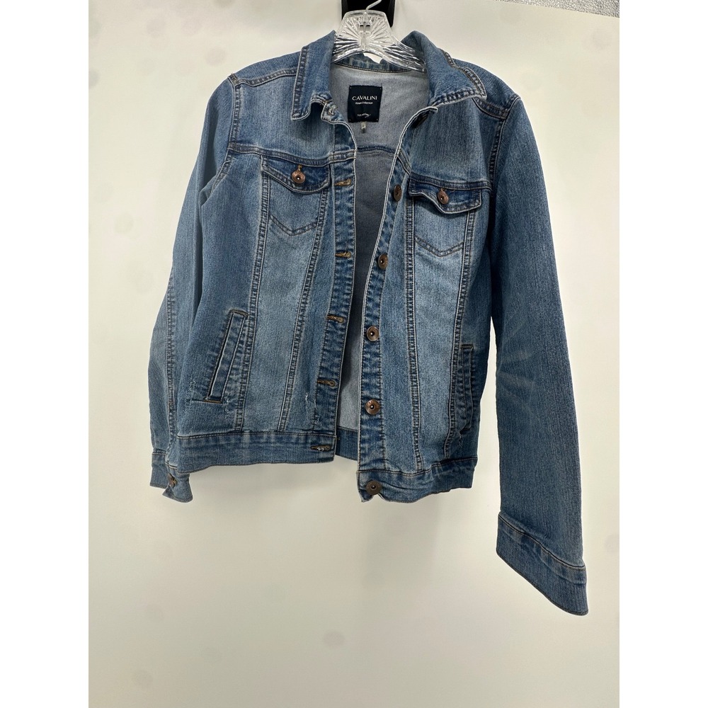 Cavalini Finding Nemo Disney Denim Jacket Blue Medium Wash Womens Size Medium - Picture 2 of 15